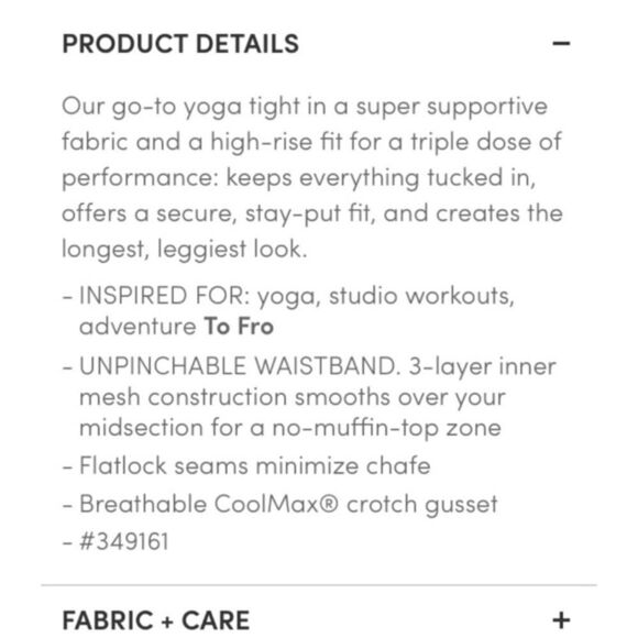 Athleta High Rise Stripe Chatauranga Leggings Tights Pants Black White S - Picture 3 of 6